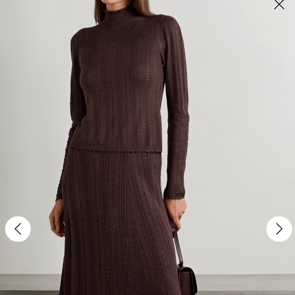 Doen Minou alpaca + silk knit turtleneck NWOT